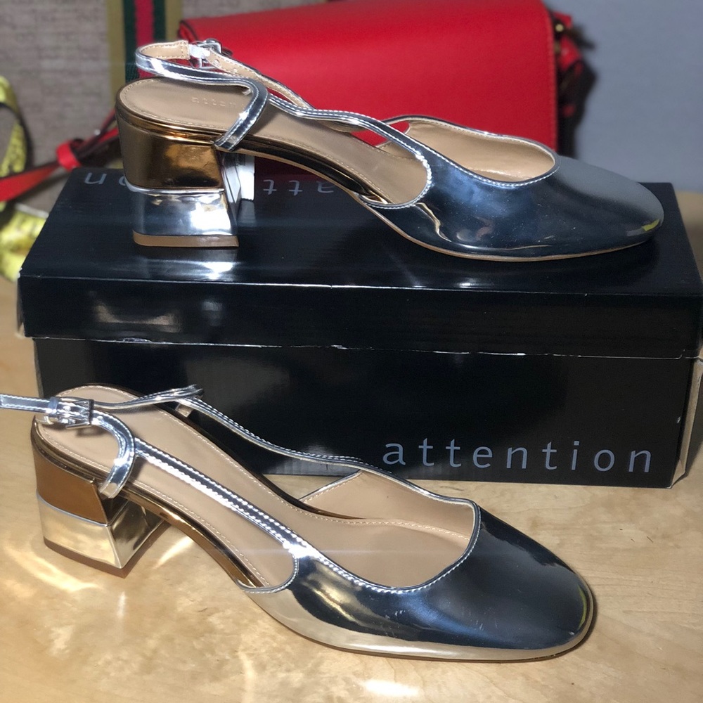 Silver shoes